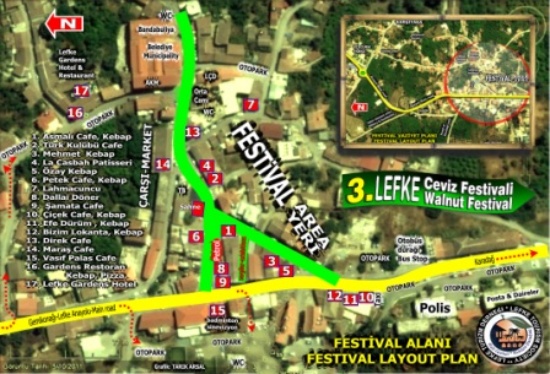 Map of events